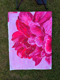 STARING // PINK PEONIES ORIGINAL HANGING CANVAS