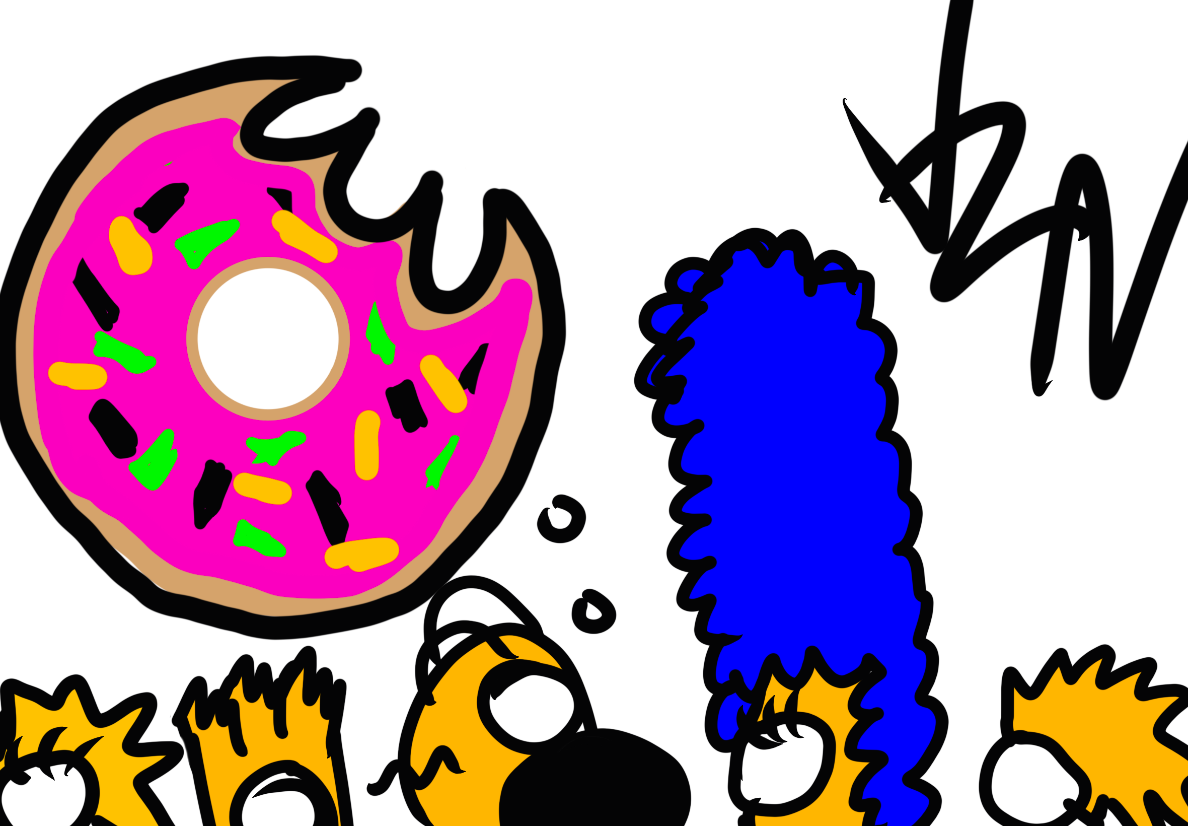 ABSTRACT SIMPSONS POSTER